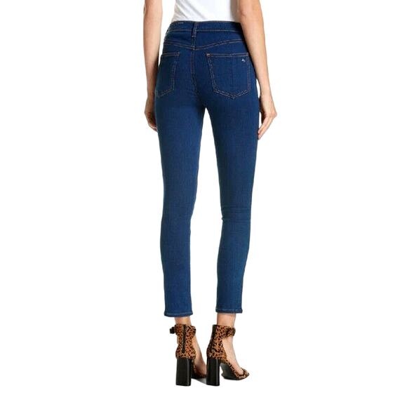 rag & bone High Rise Ankle Skinny Jeans in CERULEAN Blue Size 28 - Picture 1 of 6